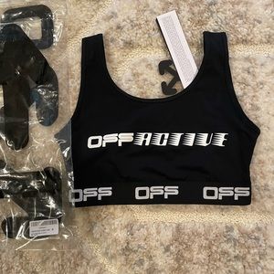 Off-White Black Sports Bra